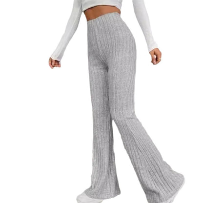 Spring Fashion Elegant Stretch Slim Fit Nude Feel Bell-bottom Pants